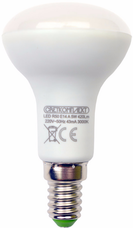 Лампа світлодіодна Светкомплект (6929547642907) 5Вт, E14, 3000K